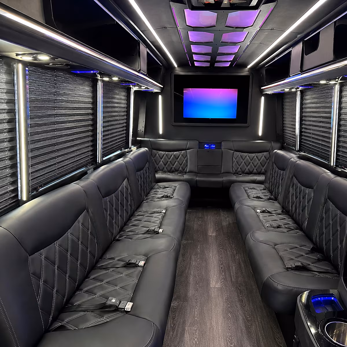 Huntsville Concert & Music Festival Transportation party bus interior