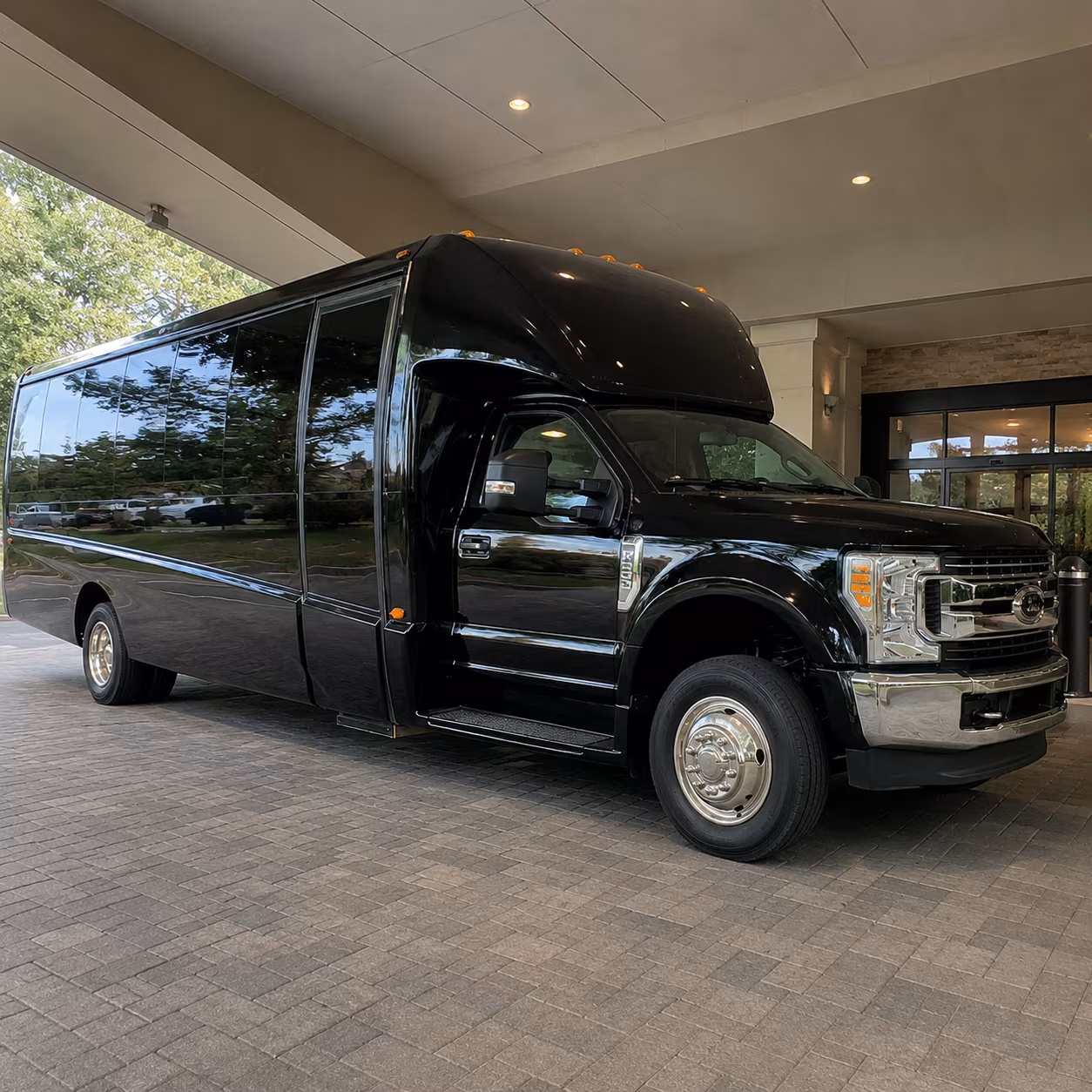 Huntsville Corporate Transportation party bus exterior