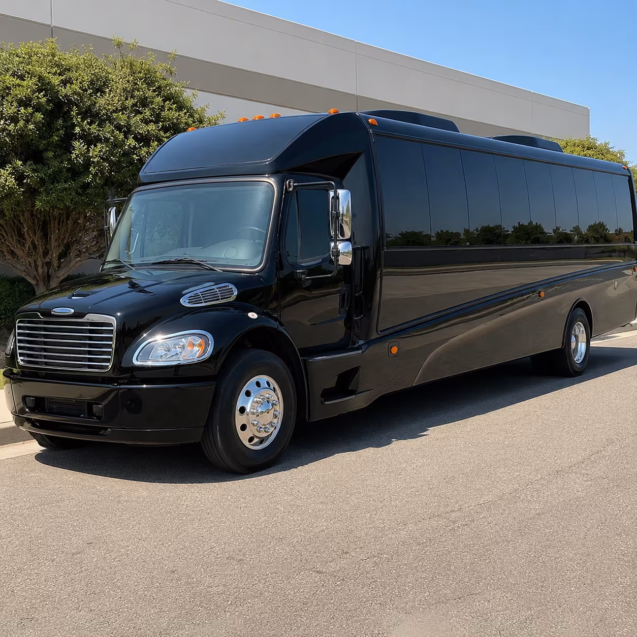 Huntsville Corporate Transportation party bus exterior
