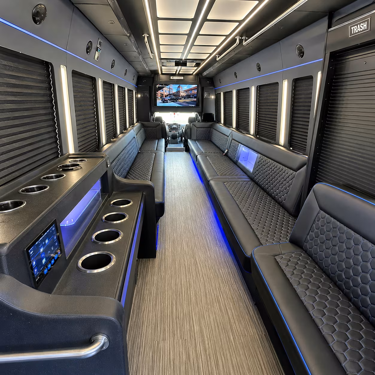 Huntsville Private Event Transportation onboard seating