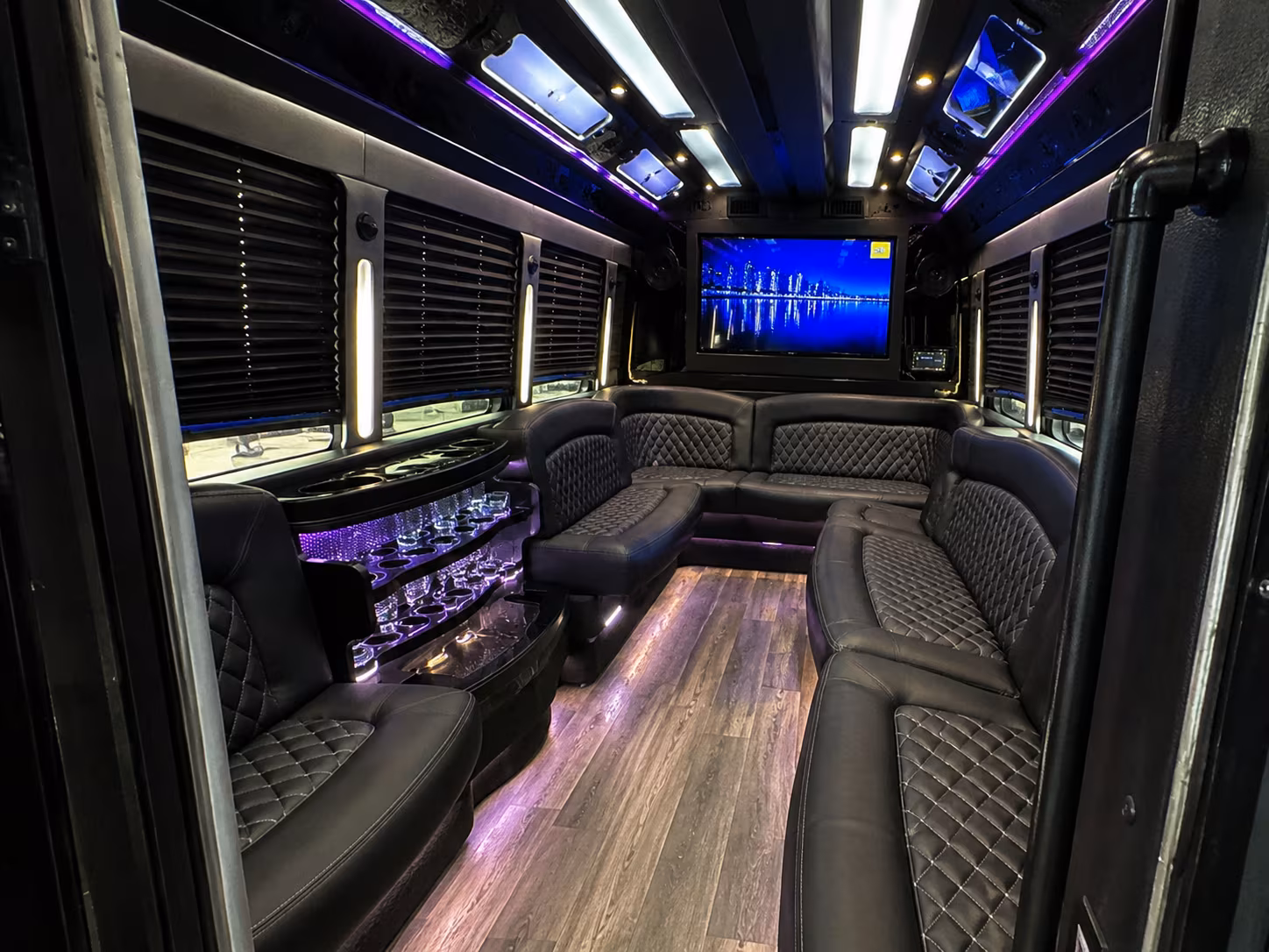 Huntsville Prom & Homecoming Transportation party bus exterior