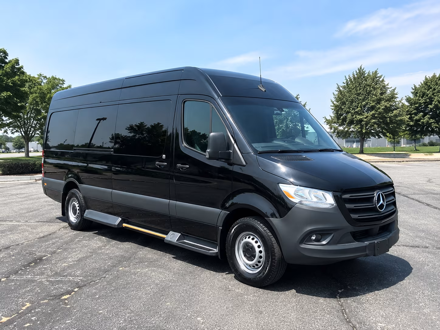 Huntsville School Event Transportation party bus exterior