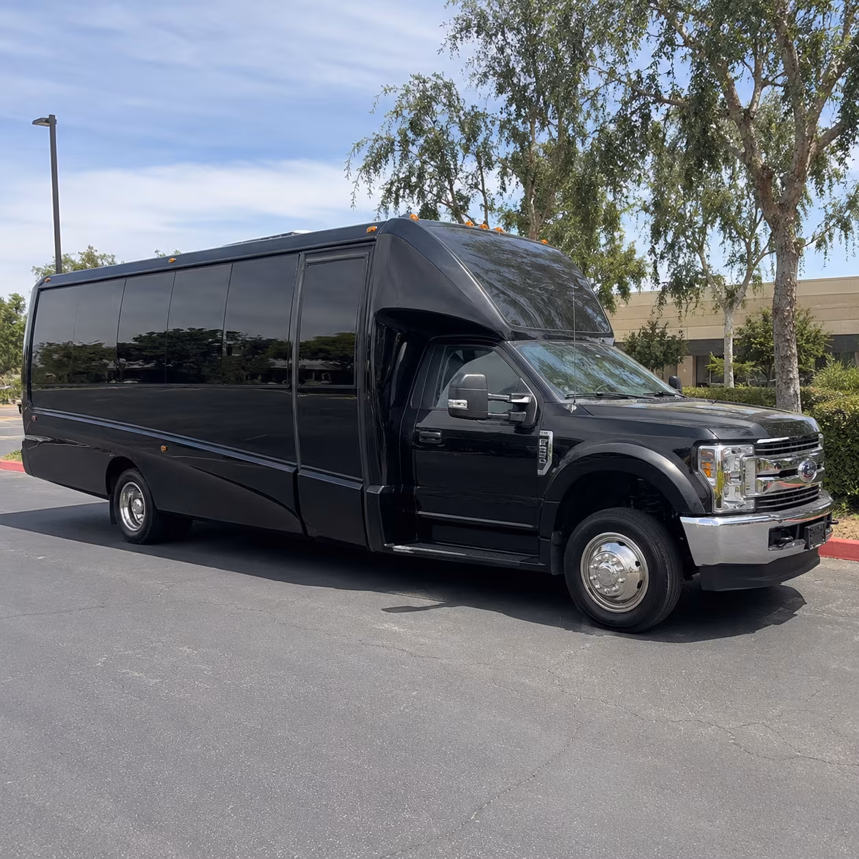Huntsville Sporting Event Transportation party bus exterior