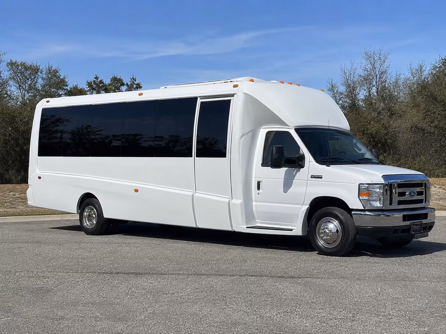 Huntsville Wedding Transportation party bus exterior