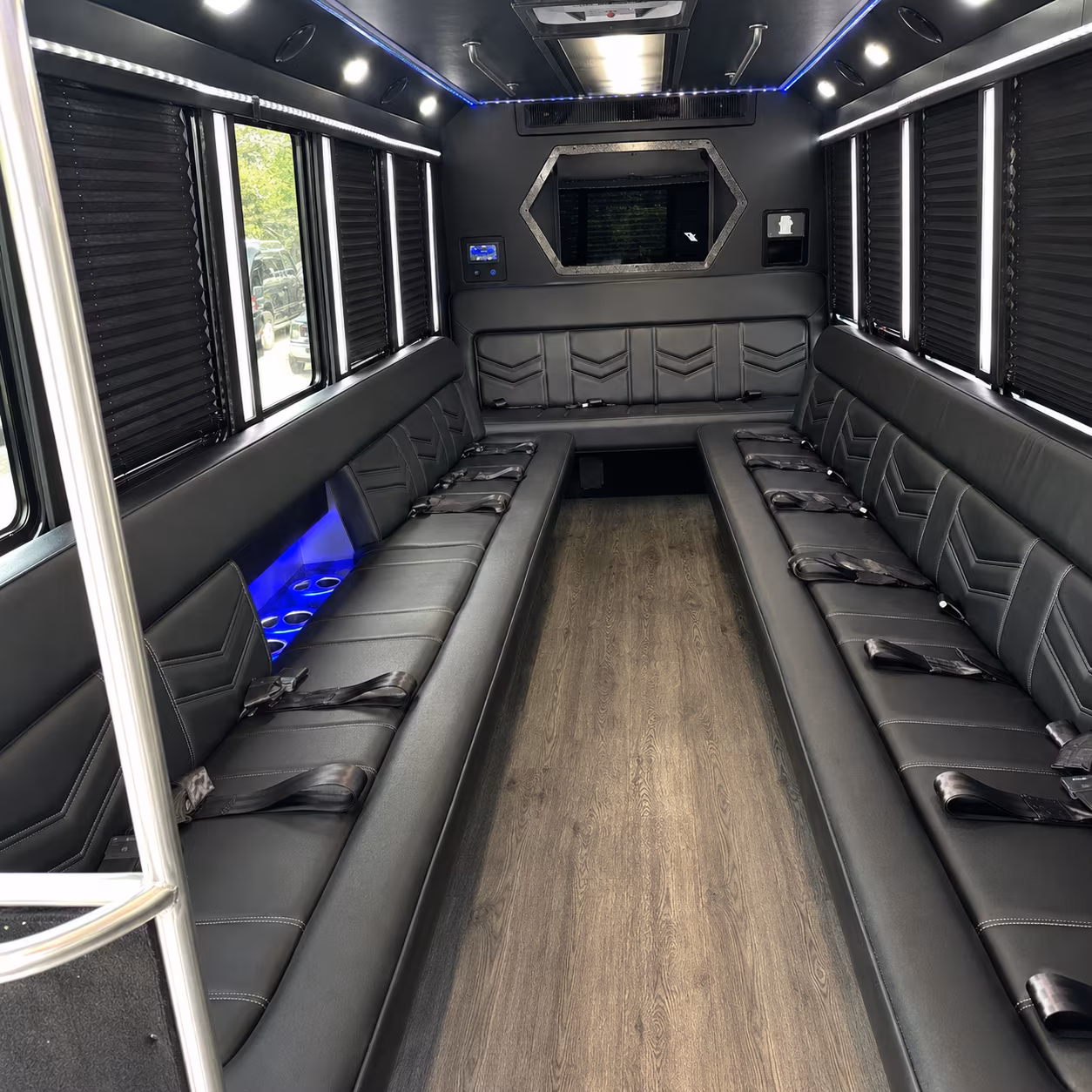 Huntsville Winery Tour & Pub Crawl Transportation party bus interior