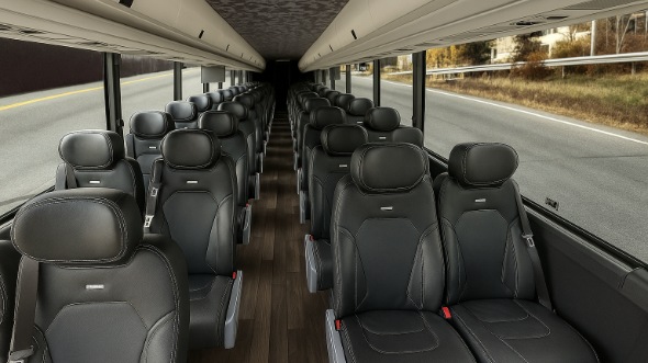 Interior of Charter Bus Company Huntsville's 25 Passenger Minibus in Huntsville