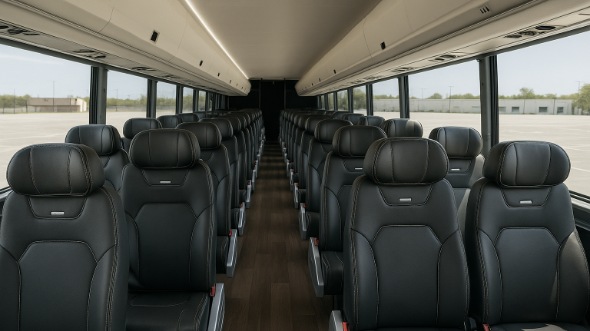 Interior of Charter Bus Company Huntsville's 30 Passenger Minibus in Huntsville