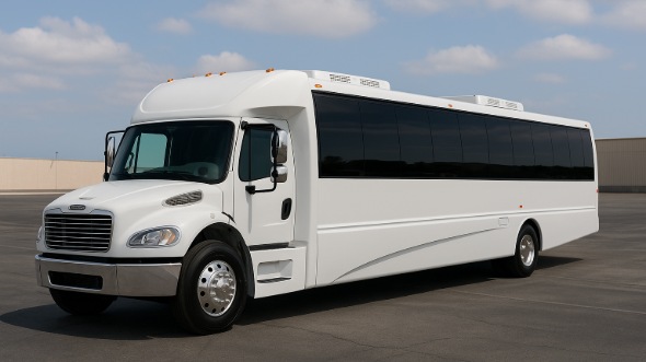 Exterior of Charter Bus Company Clarksville's 30 Passenger Party Bus in Clarksville