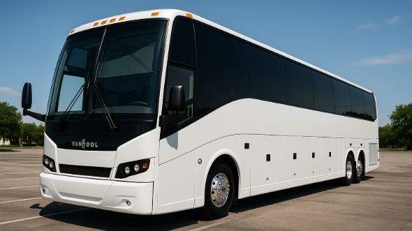 Exterior of Charter Bus Company Clarksville's 40 Passenger Party Bus in Clarksville
