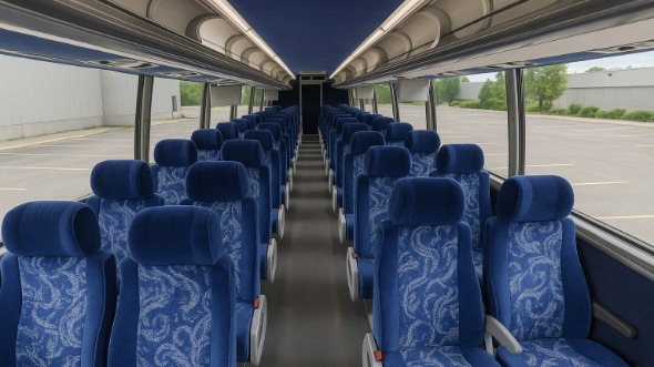 Interior of Charter Bus Company Huntsville's 44 Passenger Charter Bus in Huntsville