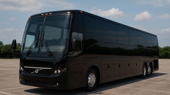 Exterior of Charter Bus Company Huntsville's 48 Passenger Charter Bus in Huntsville