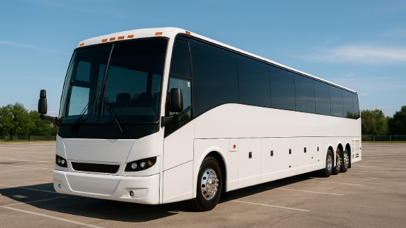 Exterior of Charter Bus Company Montgomery's 50 Passenger Party Bus in Montgomery